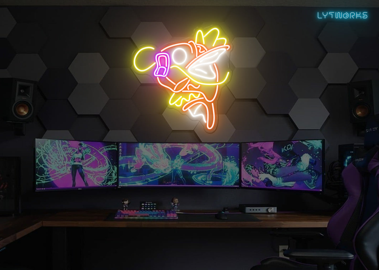 Neon Pokemon Magikarp