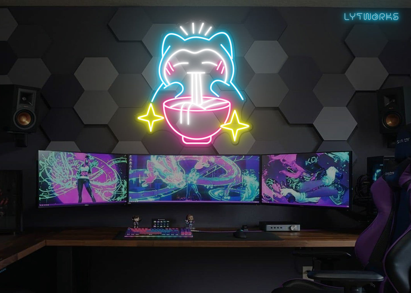 Snorlax Noodle Feast Neon