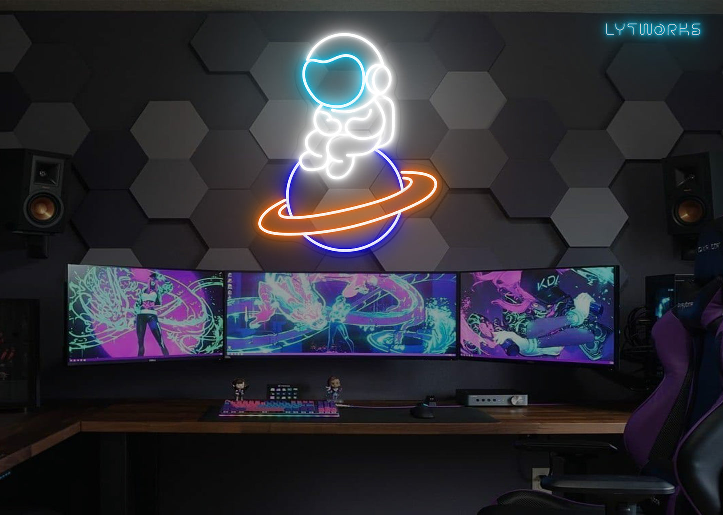 Astronaut Chill Neon