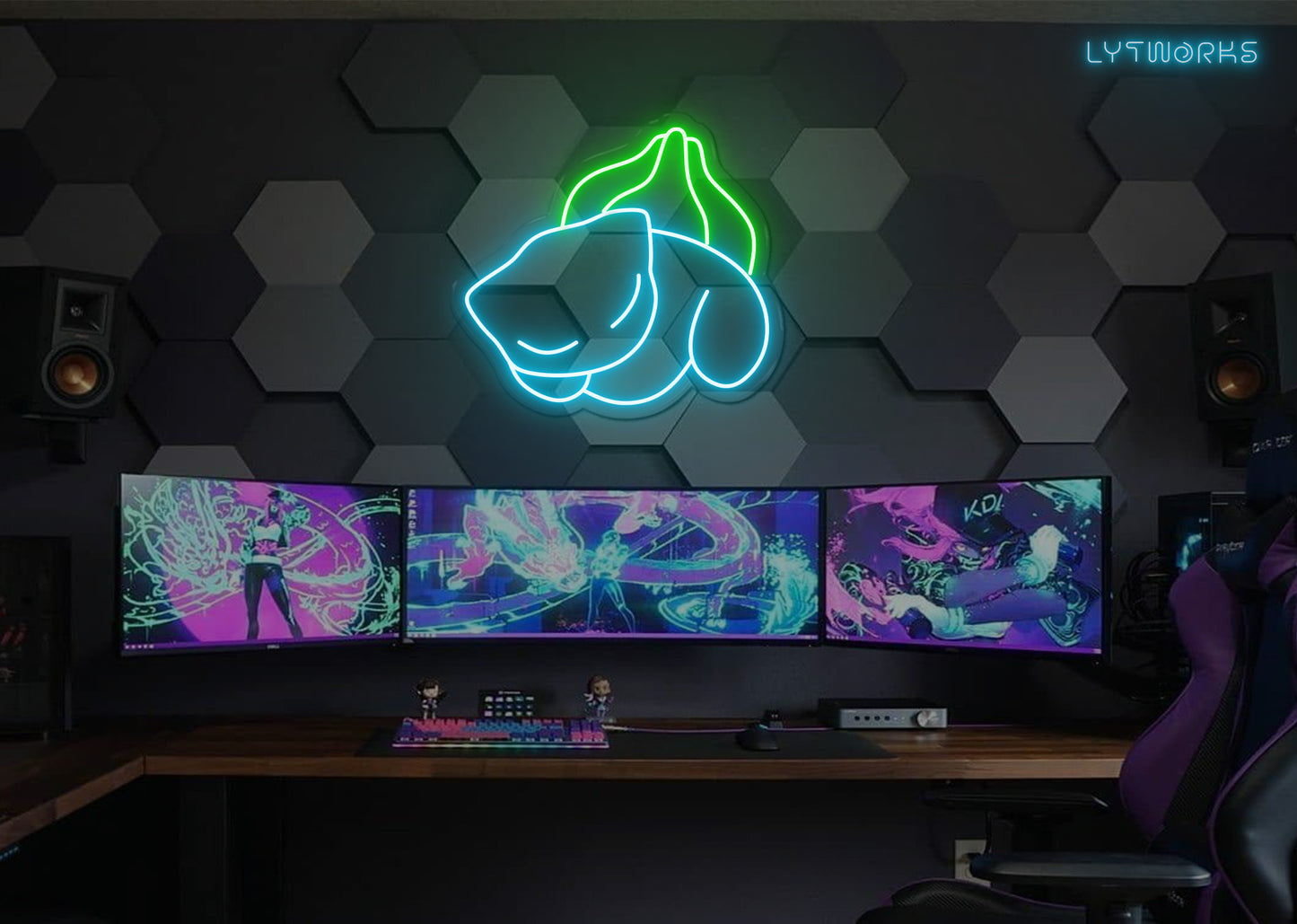 Bulbasaur Leafy Nap Neon