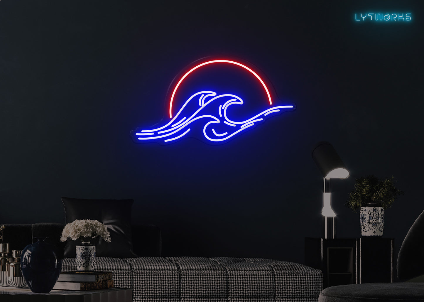 Sunsets and Waves Neon