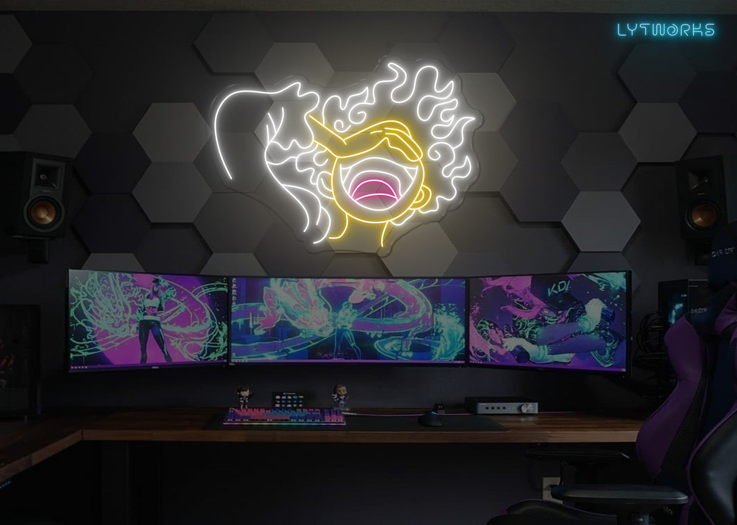 Neon Luffys Unleashed Gear 5