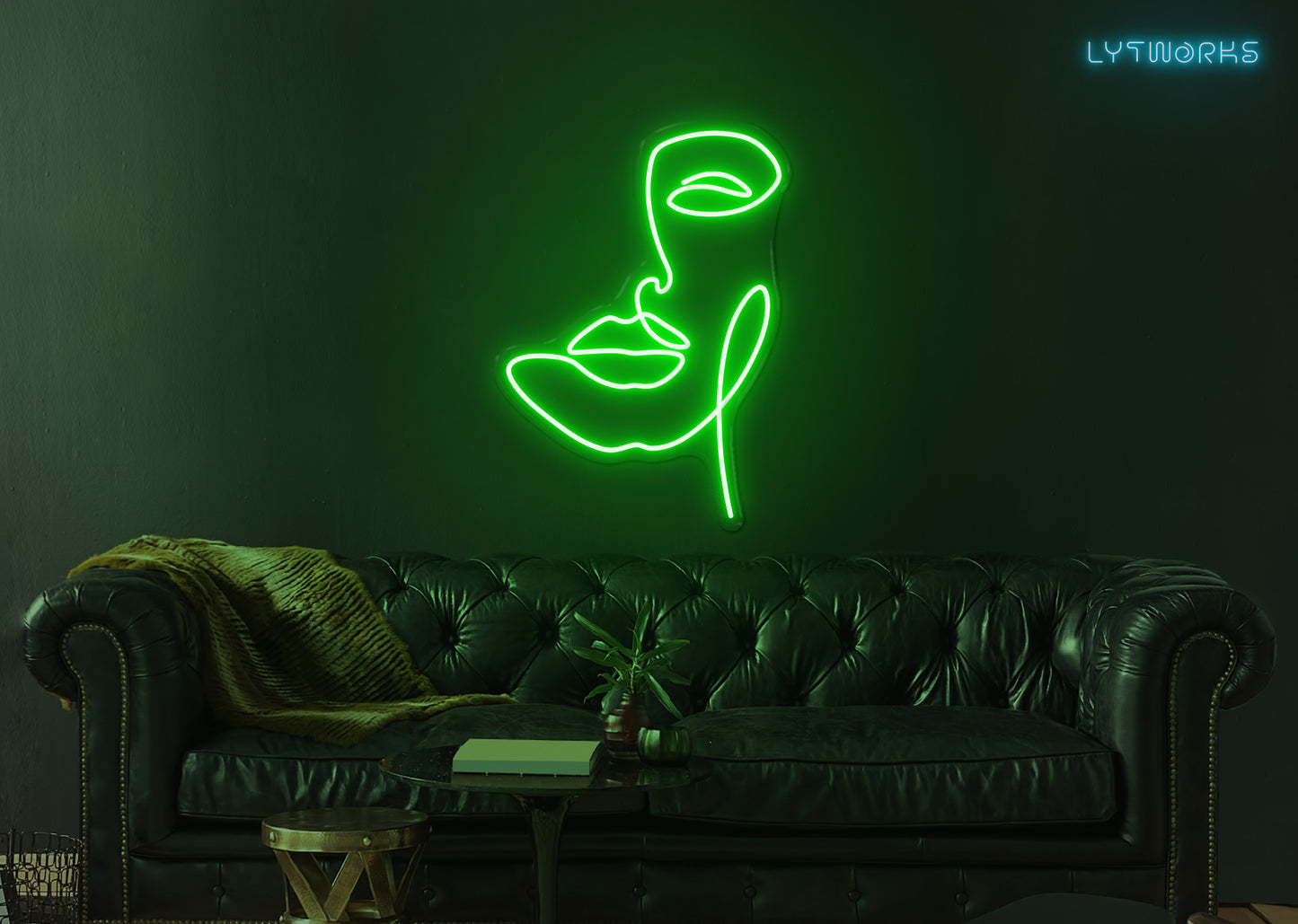 Neon Face Art