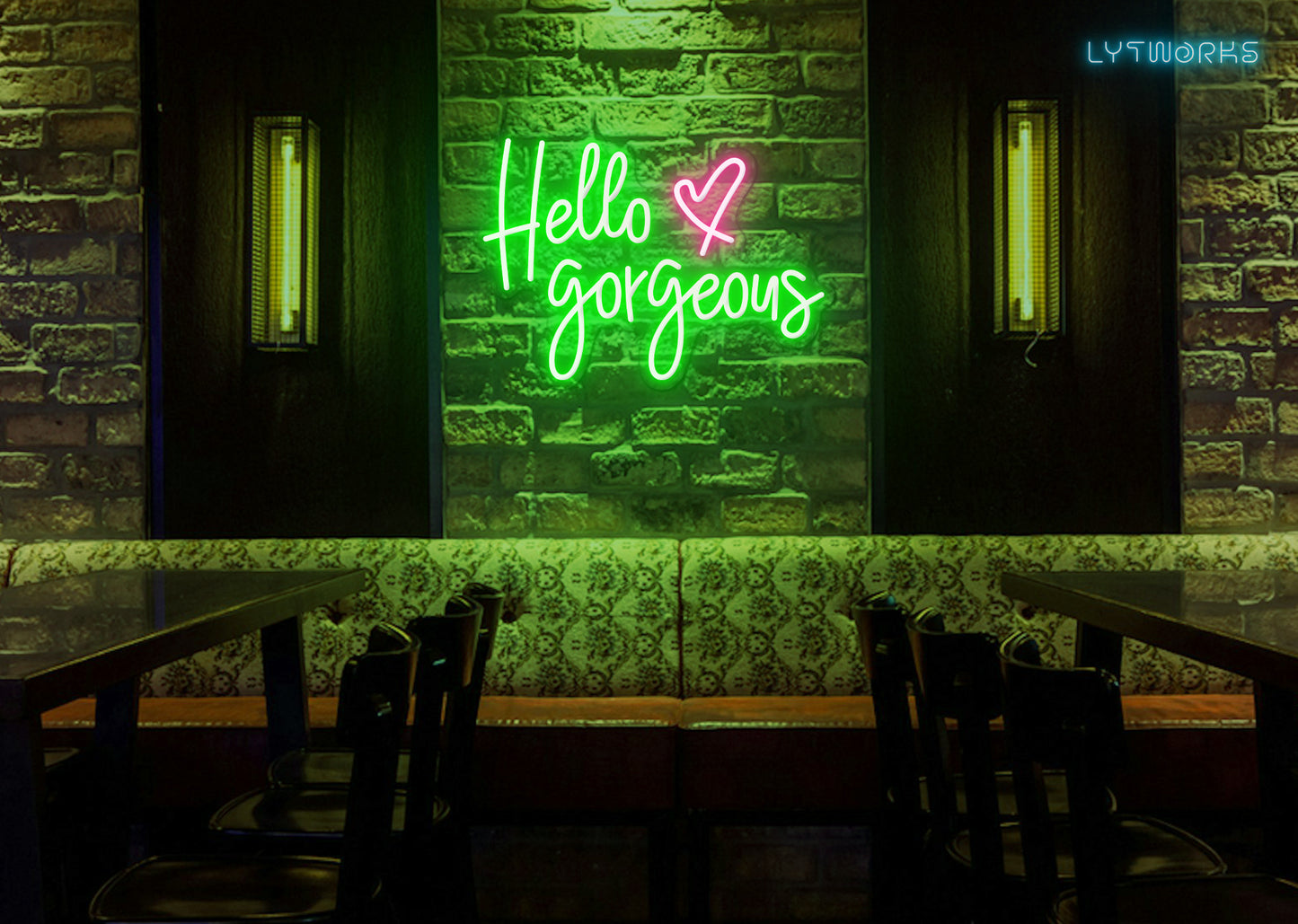 Neon "Hello Gorgeous"