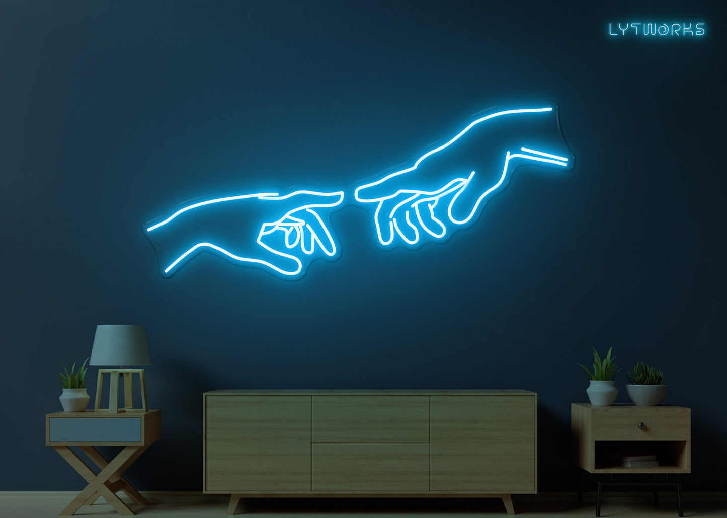 Creation of Adam, Hands of God
