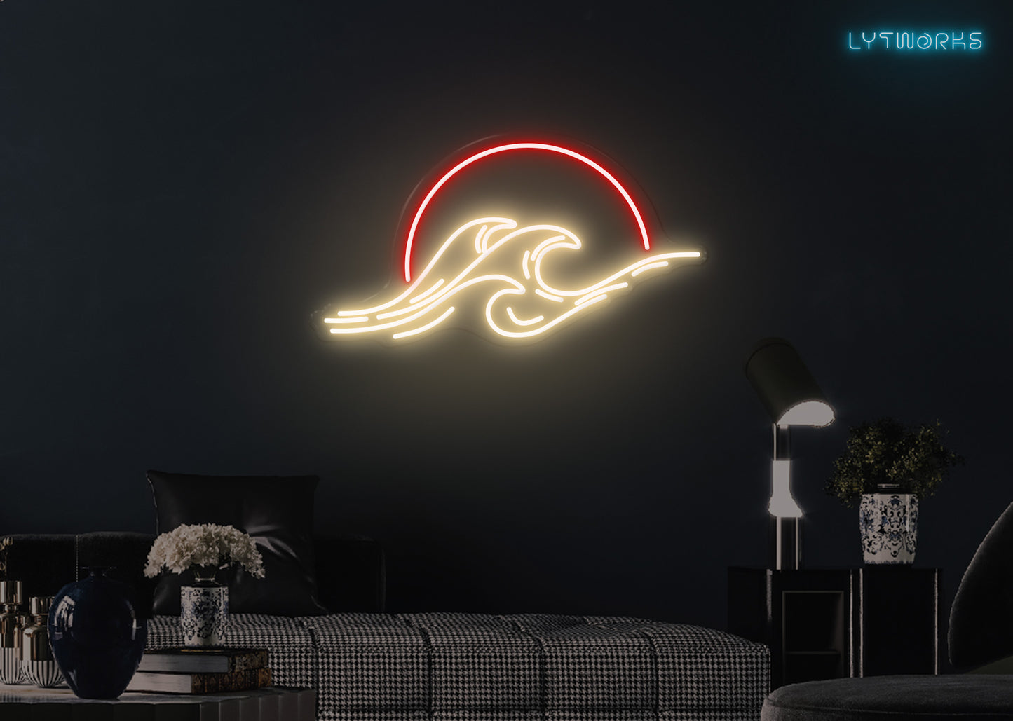 Sunsets and Waves Neon