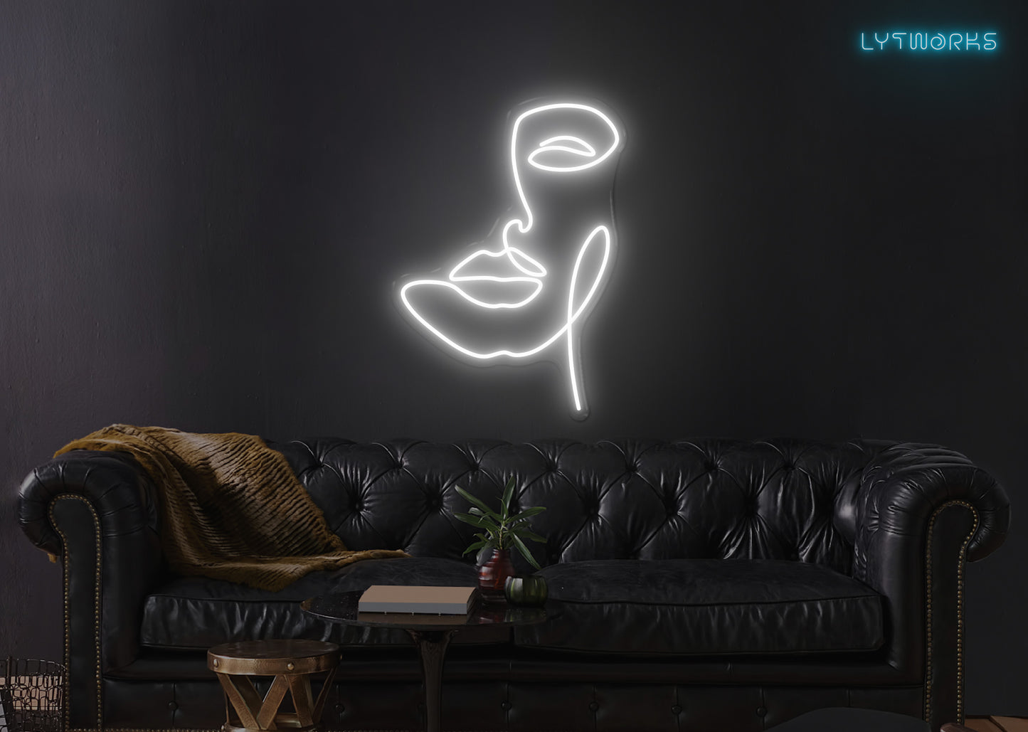Neon Face Art