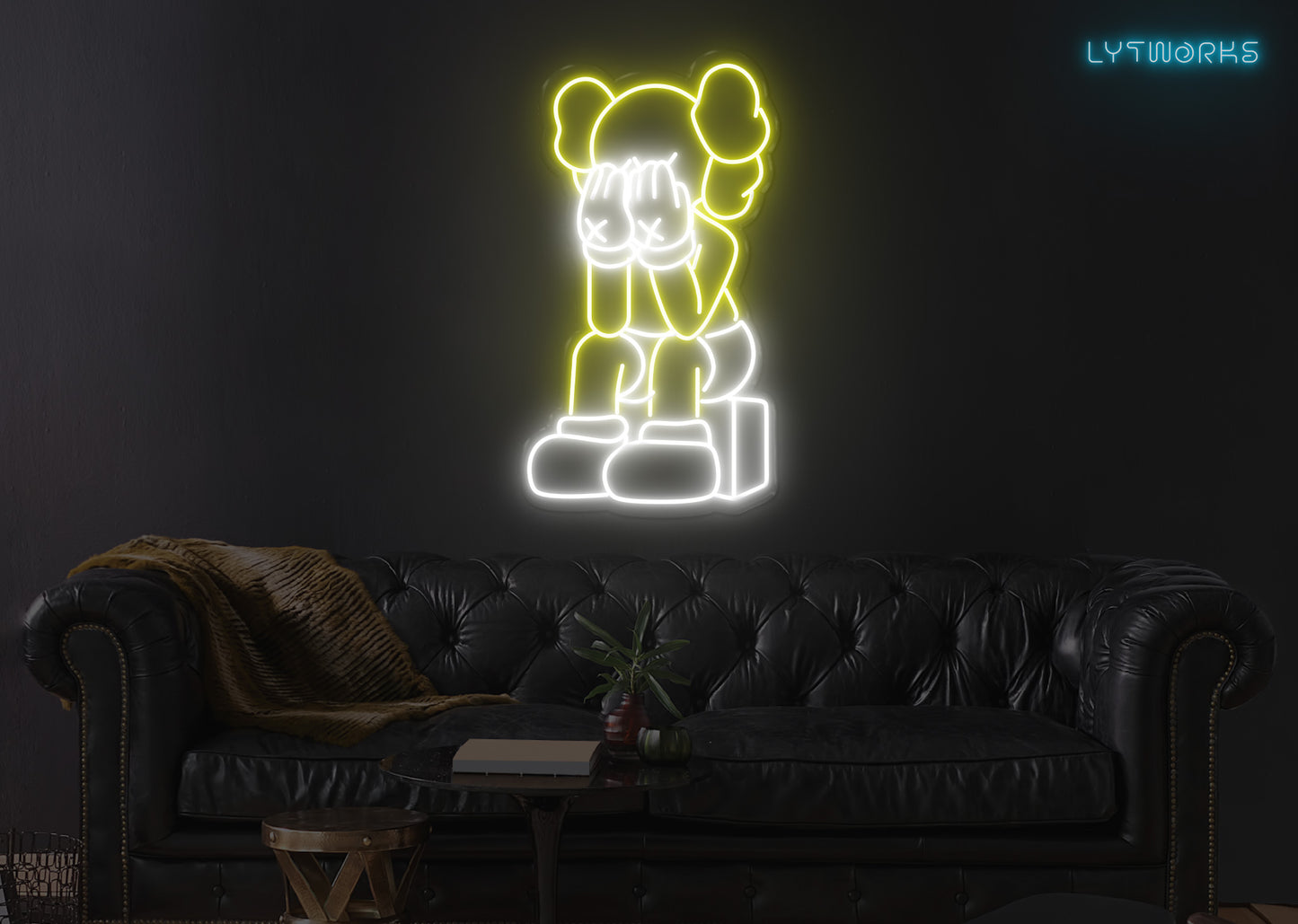 Neon KAWS "PASSING THROUGH"