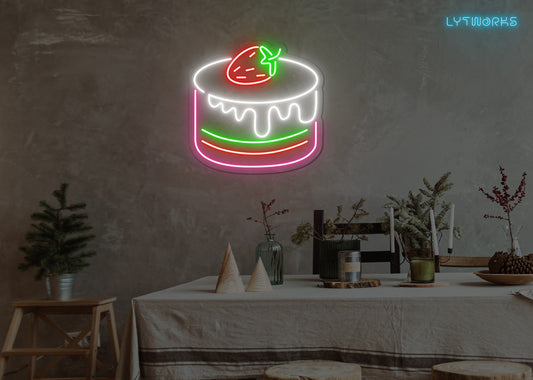 Neon Cake Delight