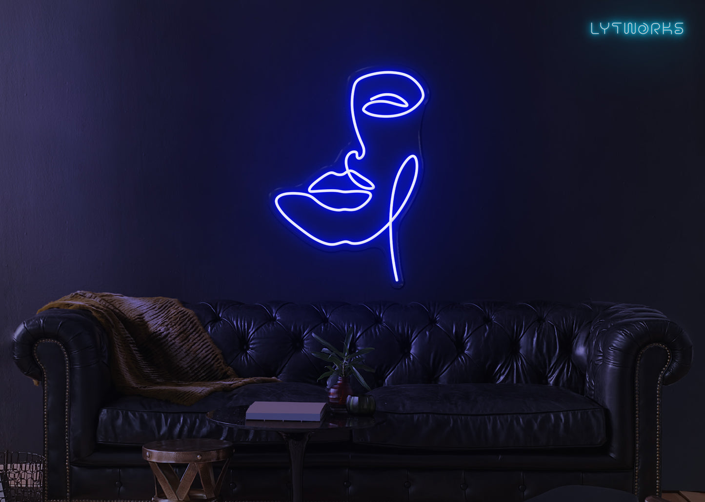 Neon Face Art
