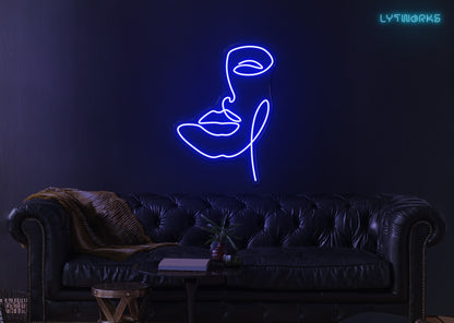Neon Face Art