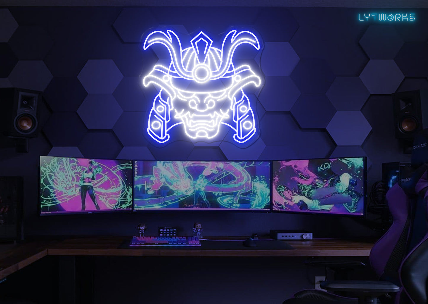 Samurai Hannya Neon
