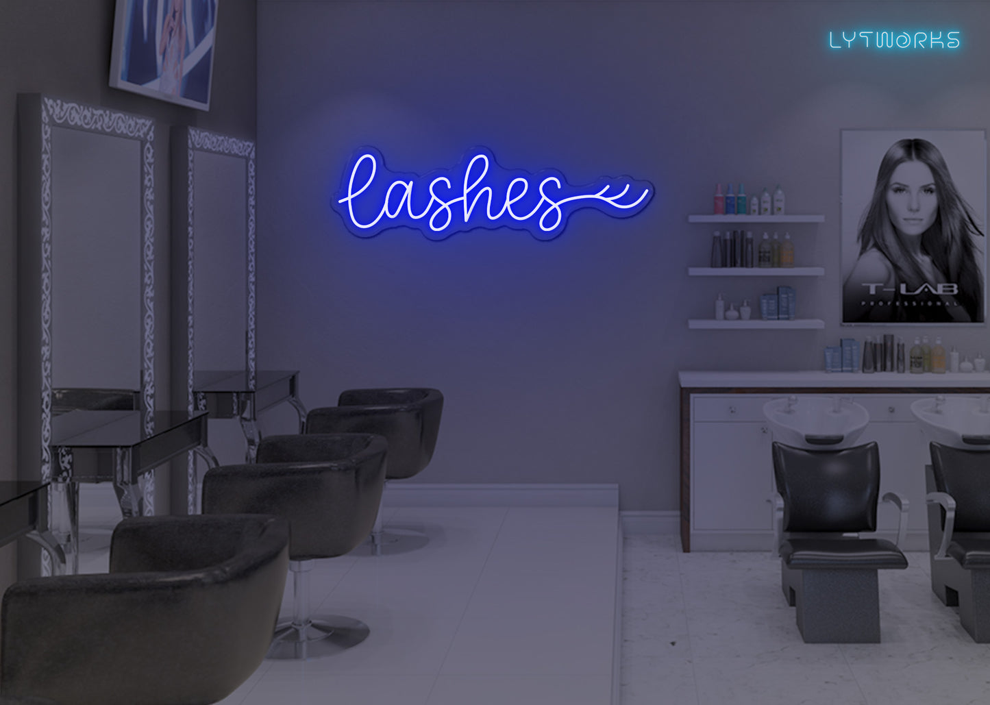 Neon Lashes Sign