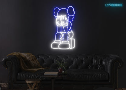 Neon KAWS "PASSING THROUGH"