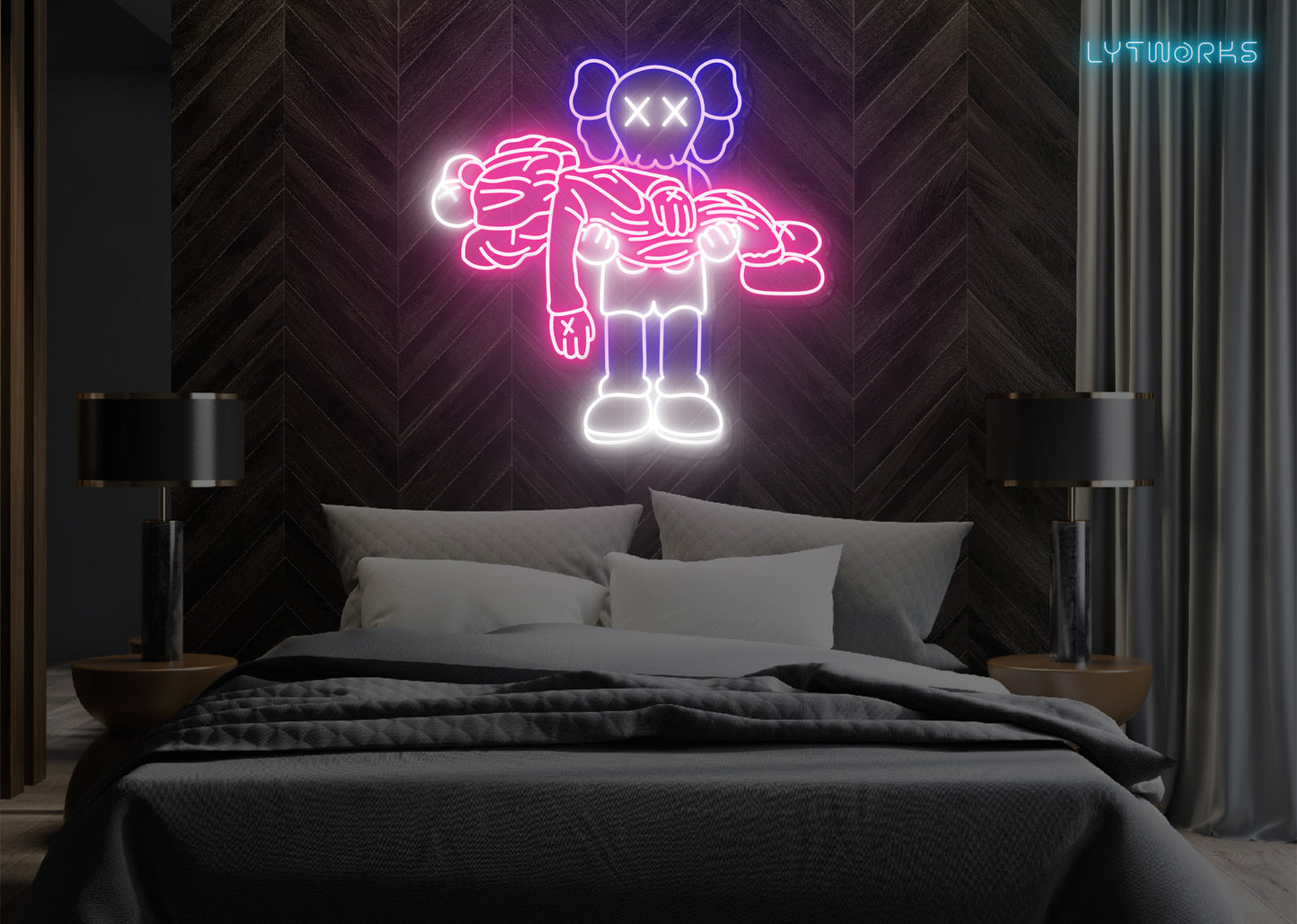 Neon KAWS "Gone"