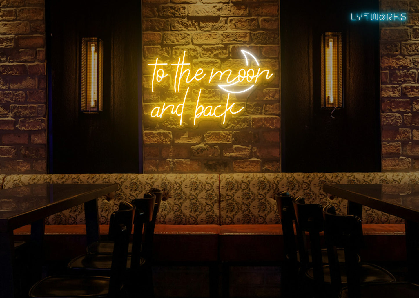 Neon "To the Moon and Back"