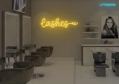 Neon Lashes Sign