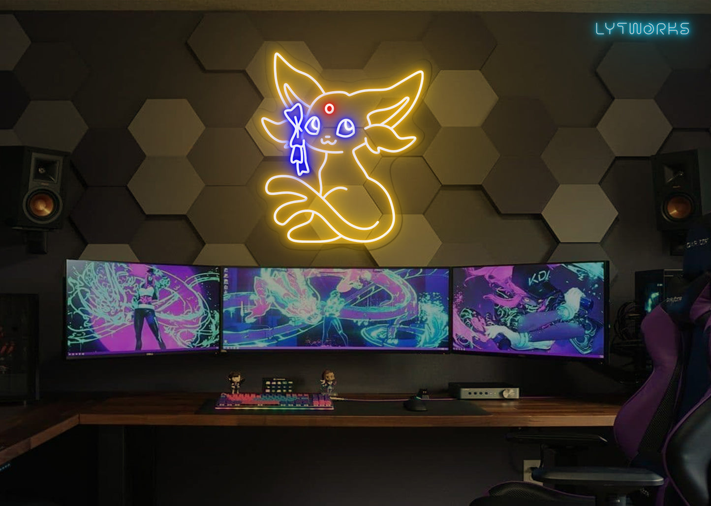 Espeon Pokemon Neon