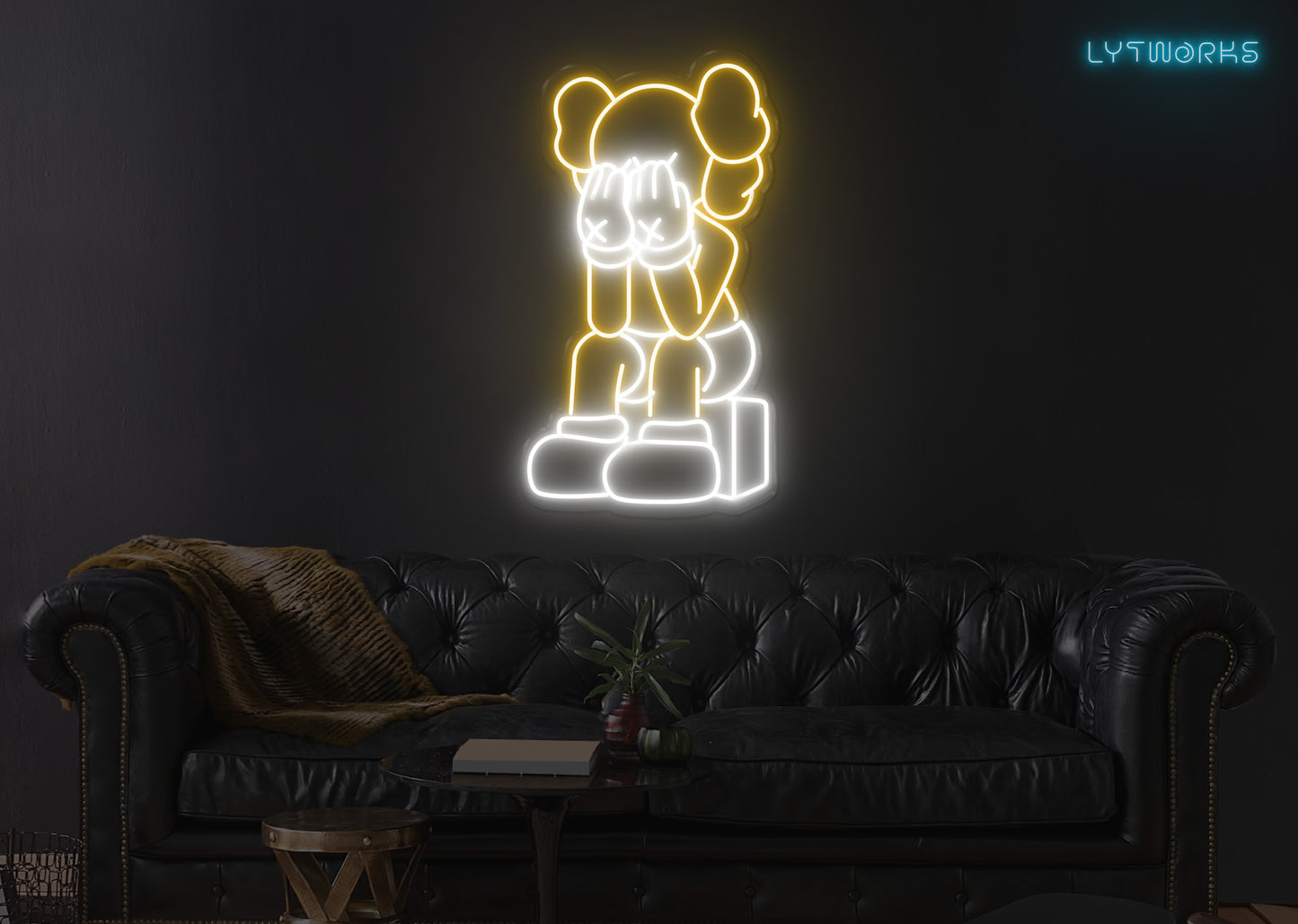 Neon KAWS "PASSING THROUGH"