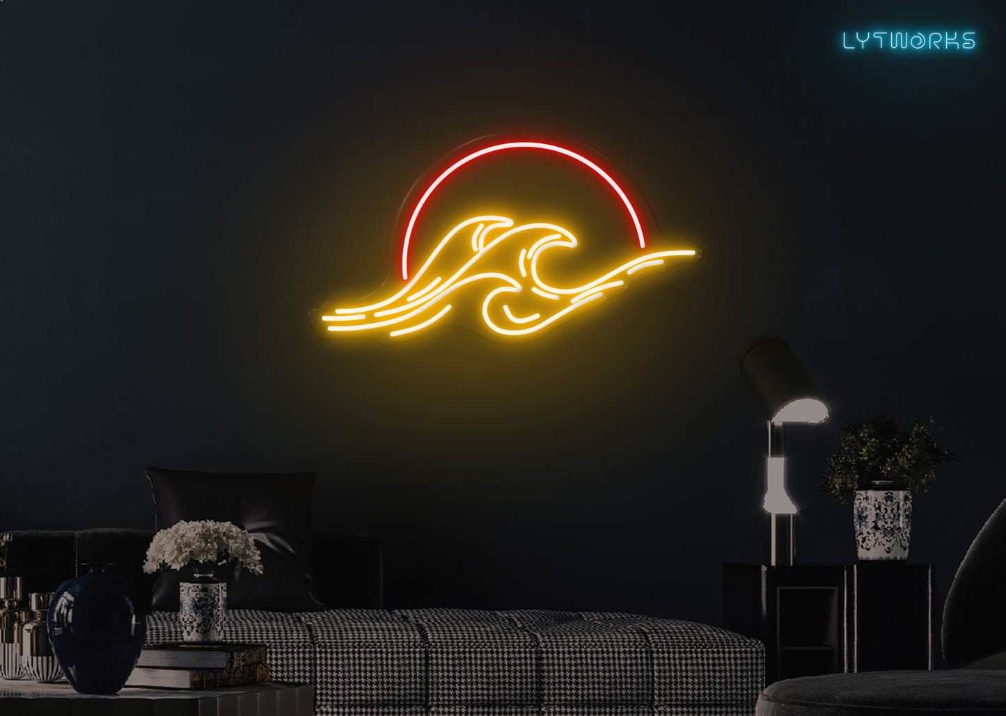 Sunsets and Waves Neon