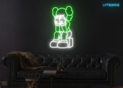 Neon KAWS "PASSING THROUGH"