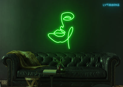 Neon Face Art