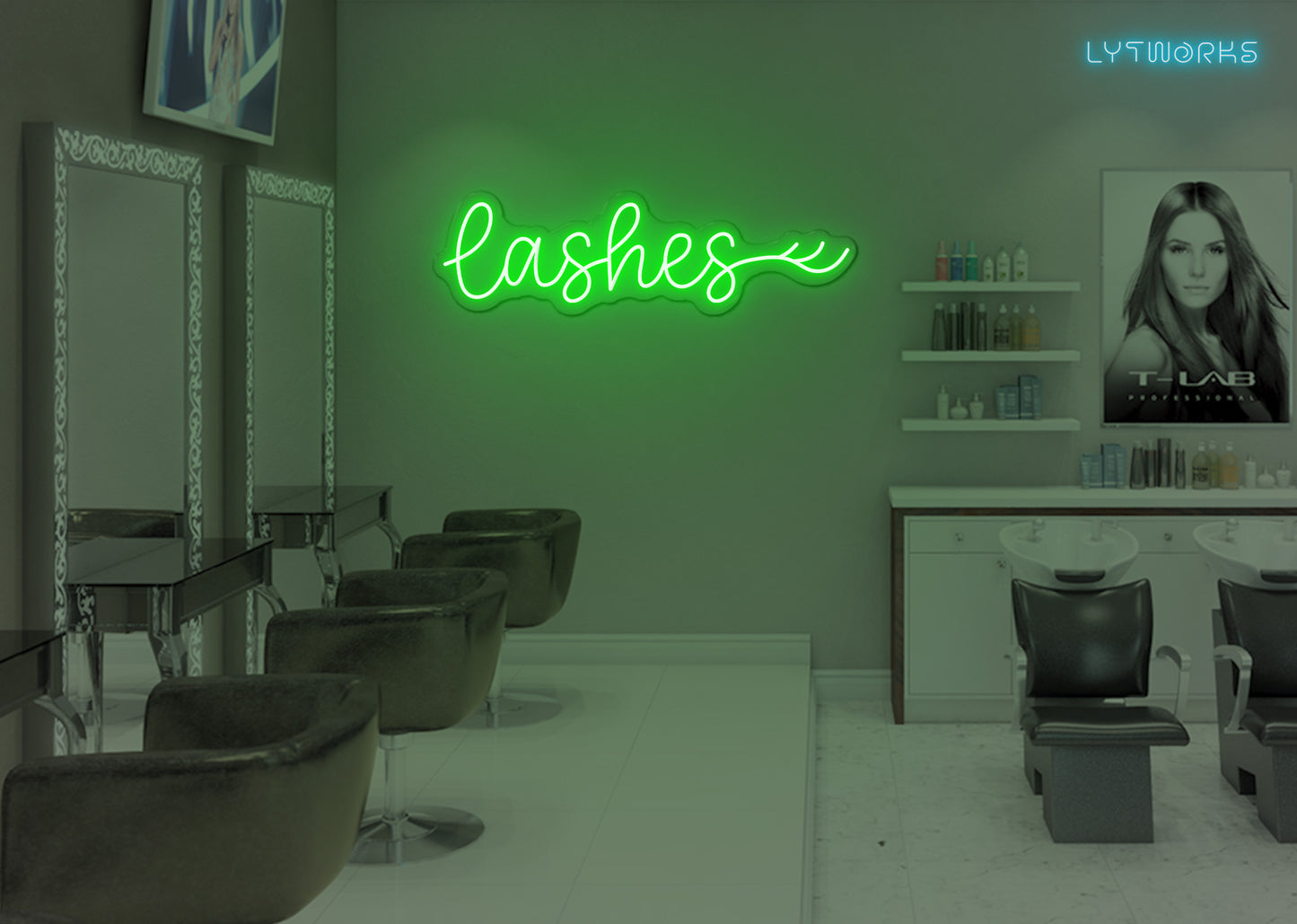 Neon Lashes Sign