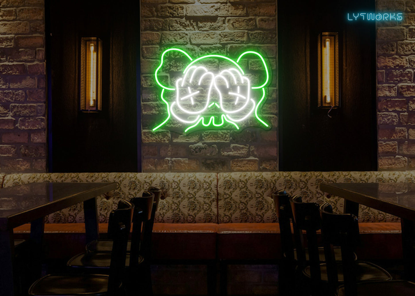 KAWS "PASSING THROUGH" Neon