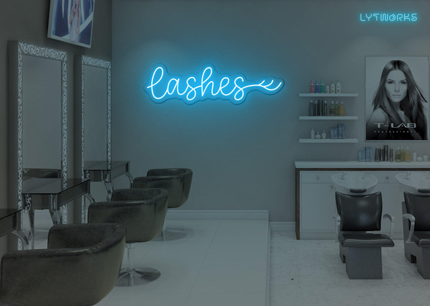 Neon Lashes Sign