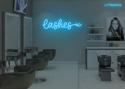 Neon Lashes Sign