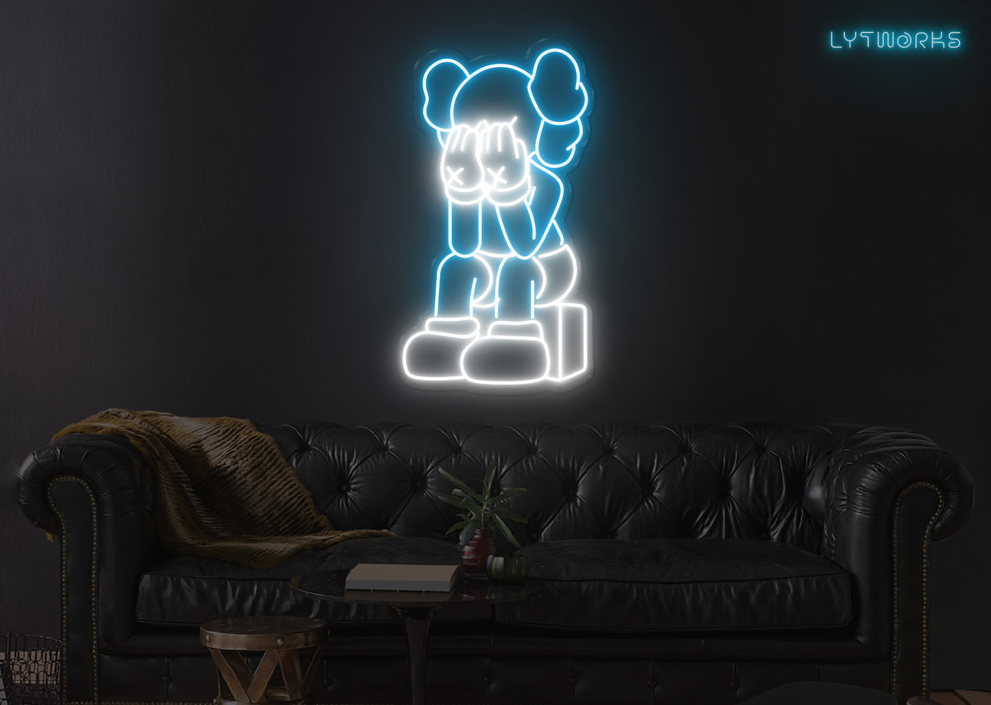 Neon KAWS "PASSING THROUGH"