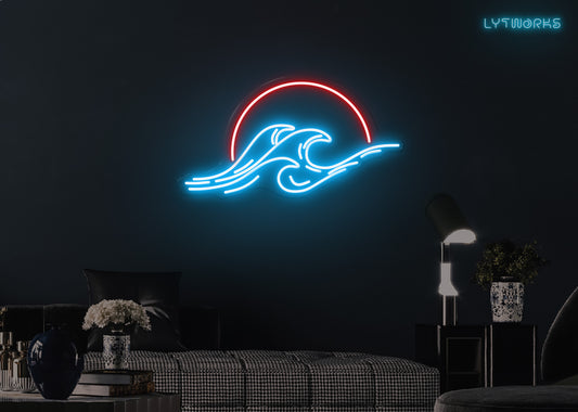 Sunsets and Waves Neon