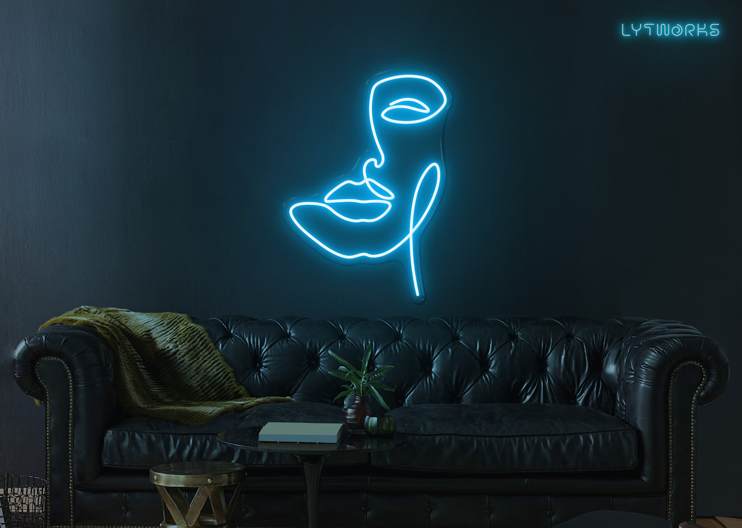 Neon Face Art