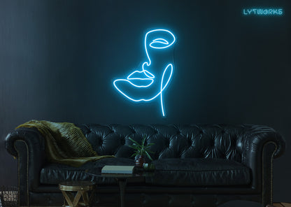 Neon Face Art