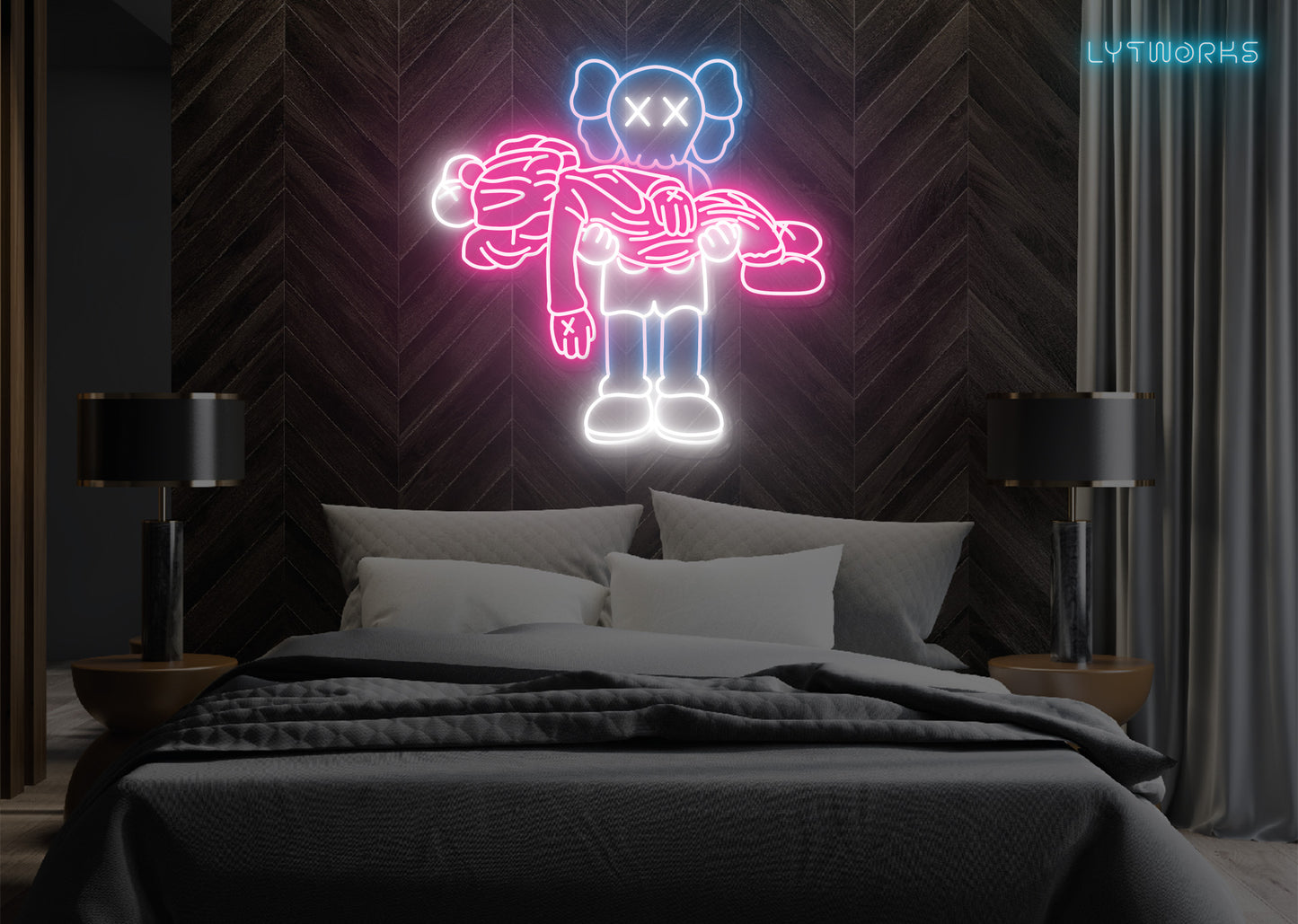 Neon KAWS "Gone"