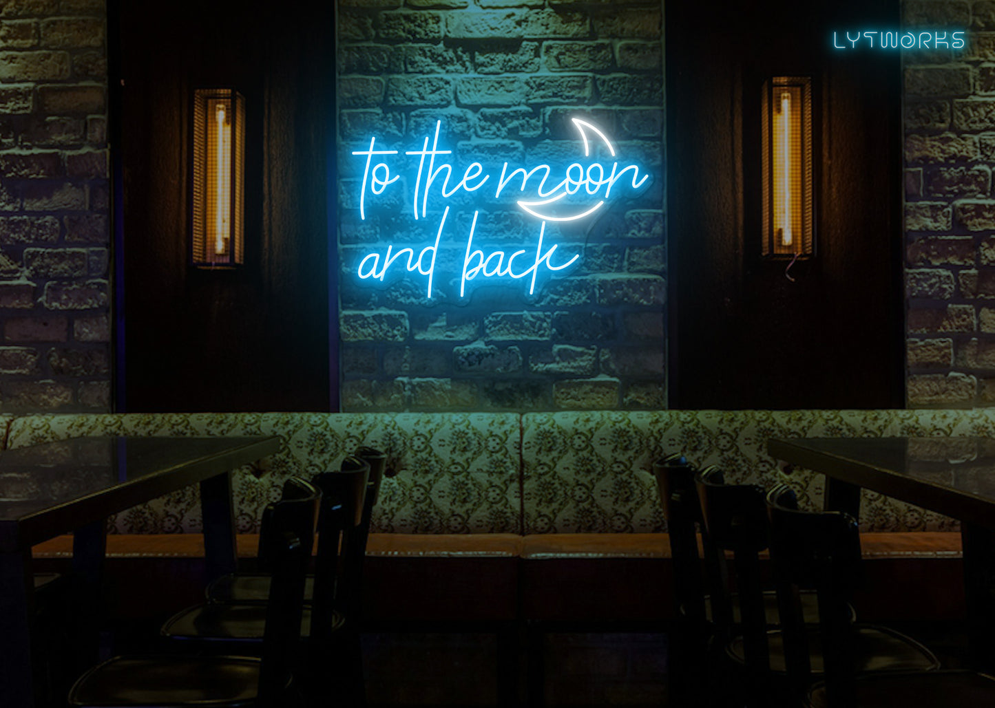 Neon "To the Moon and Back"