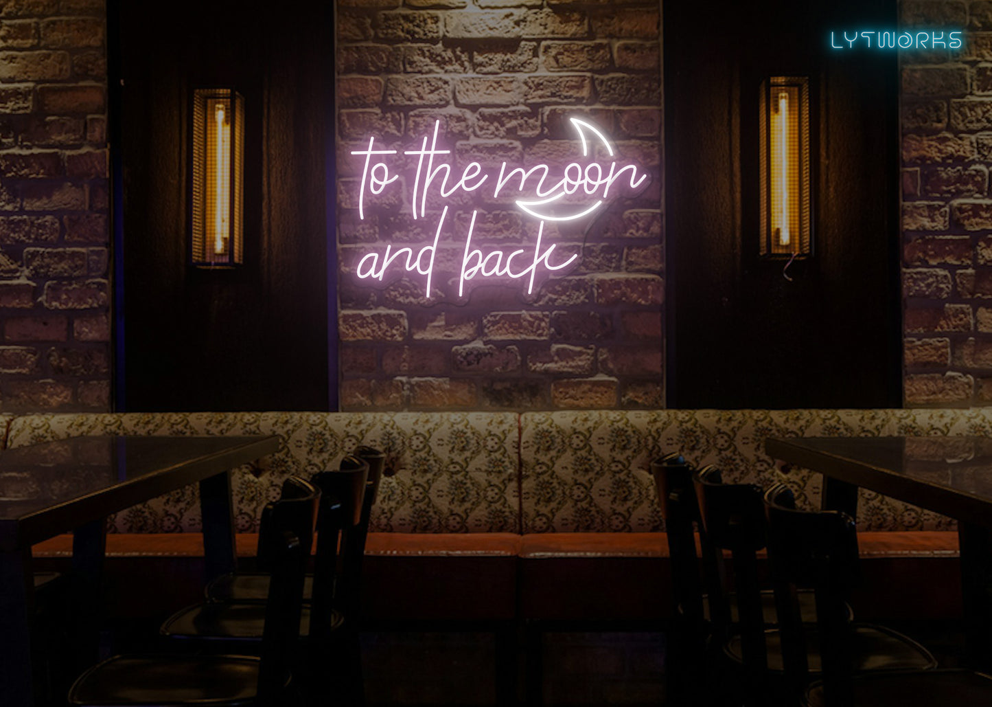 Neon "To the Moon and Back"