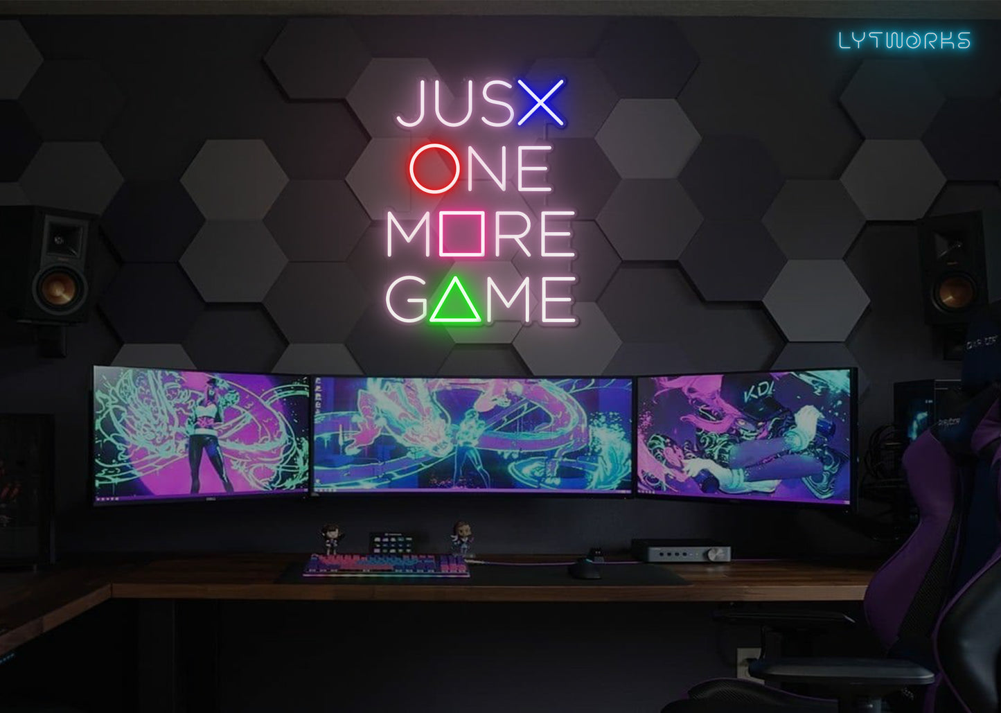 Neon "Just One More Game"