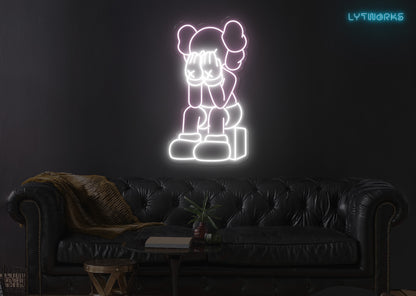 Neon KAWS "PASSING THROUGH"