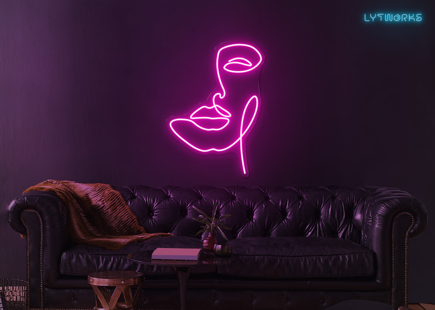 Neon Face Art