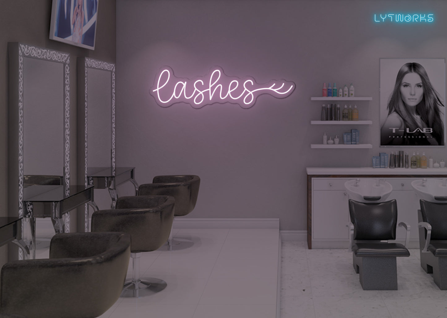 Neon Lashes Sign