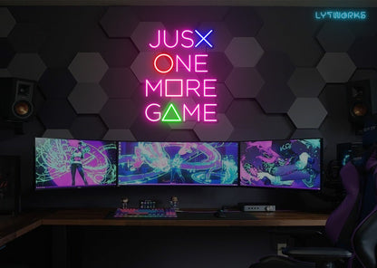 Neon "Just One More Game"