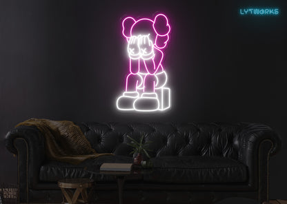 Neon KAWS "PASSING THROUGH"