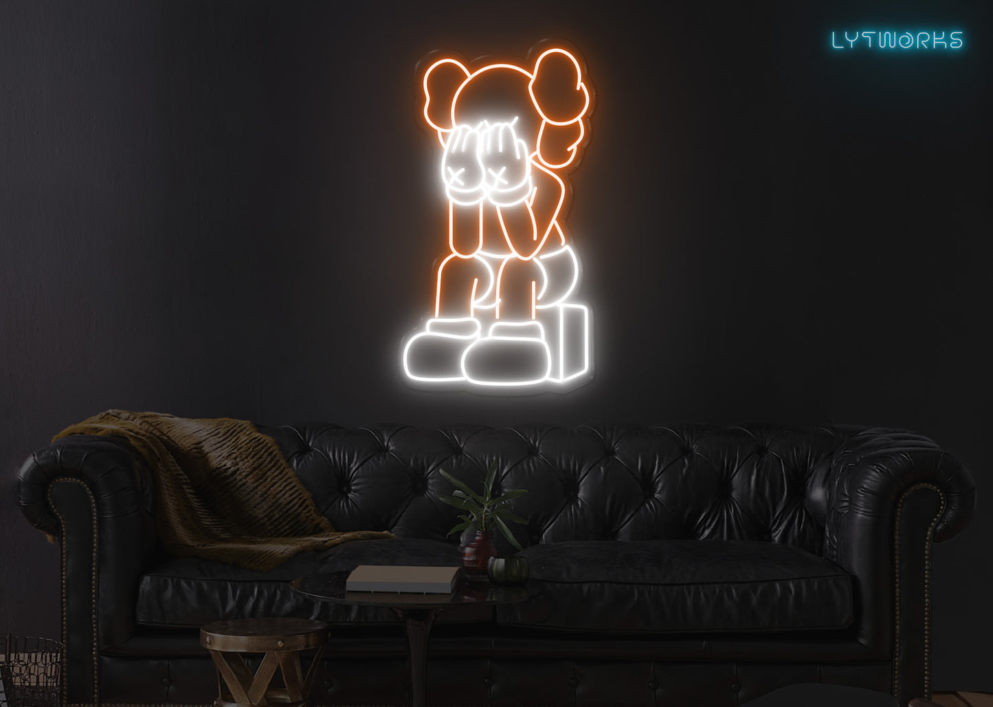 Neon KAWS "PASSING THROUGH"