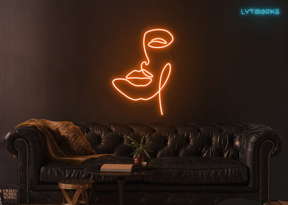 Neon Face Art