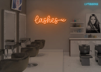 Neon Lashes Sign