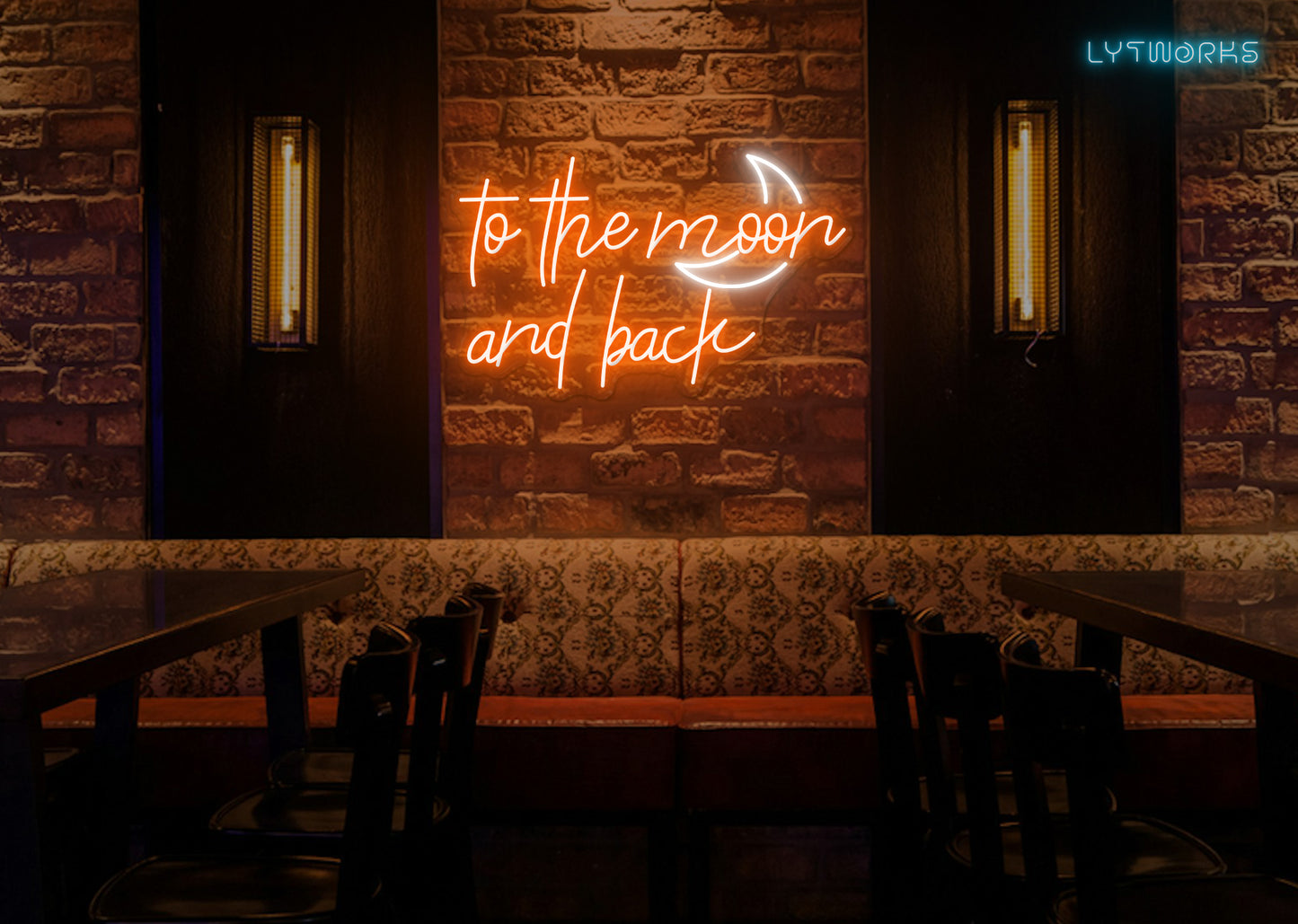 Neon "To the Moon and Back"