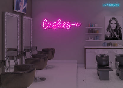 Neon Lashes Sign