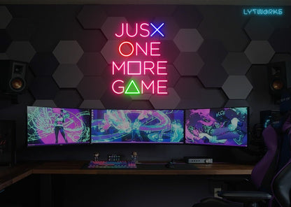 Neon "Just One More Game"