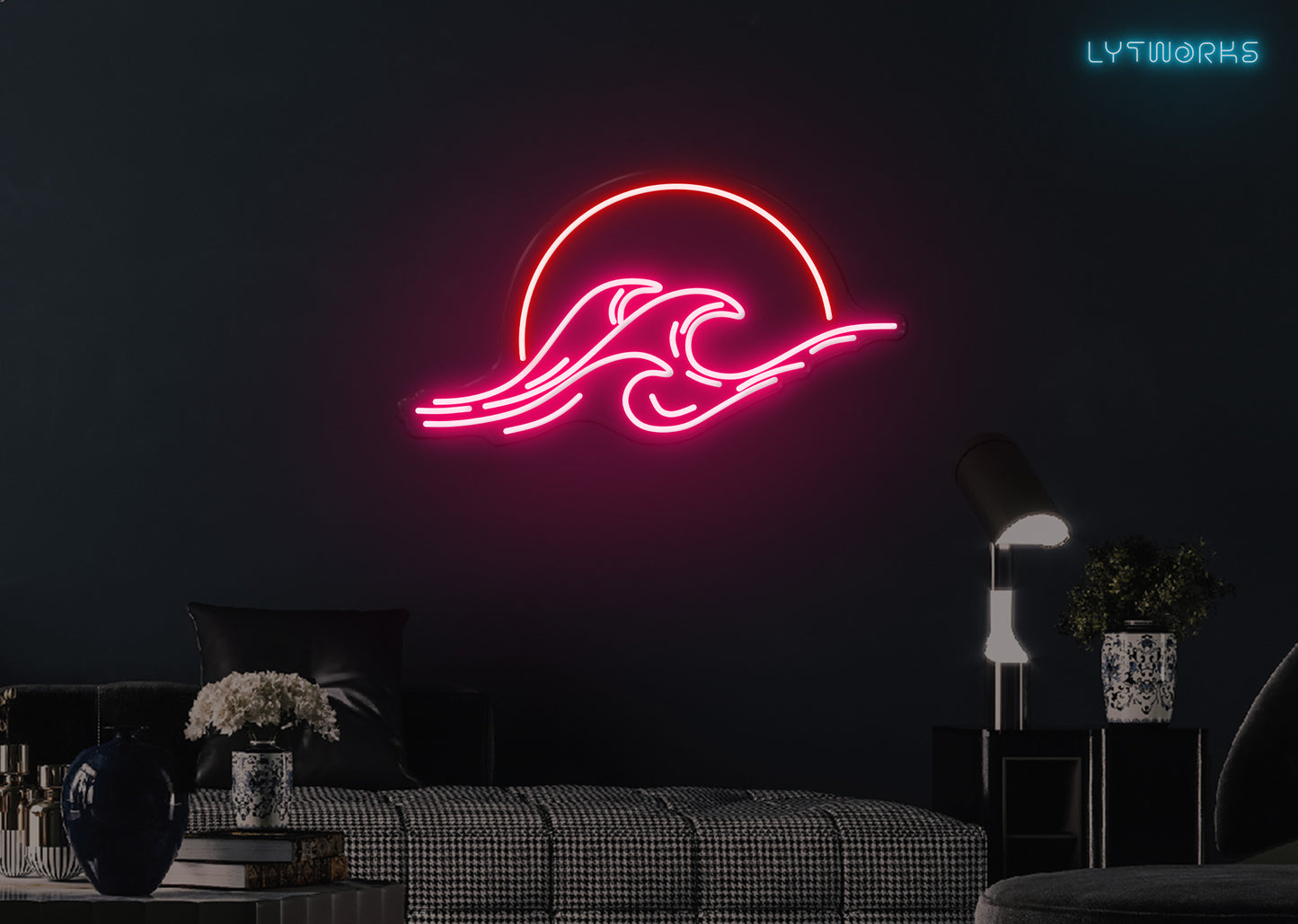 Sunsets and Waves Neon